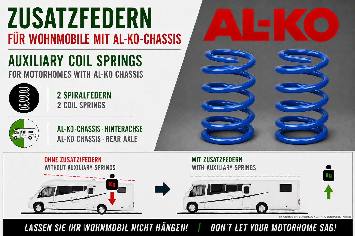 AL-KO Spiralfedern Wohnmobil Hinterachse