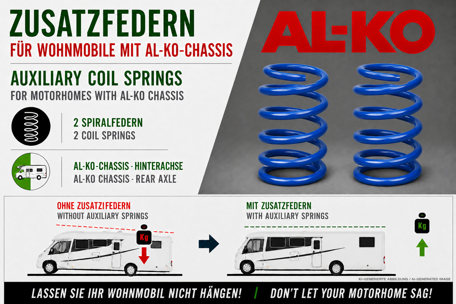 AL-KO Spiralfedern Wohnmobil Hinterachse