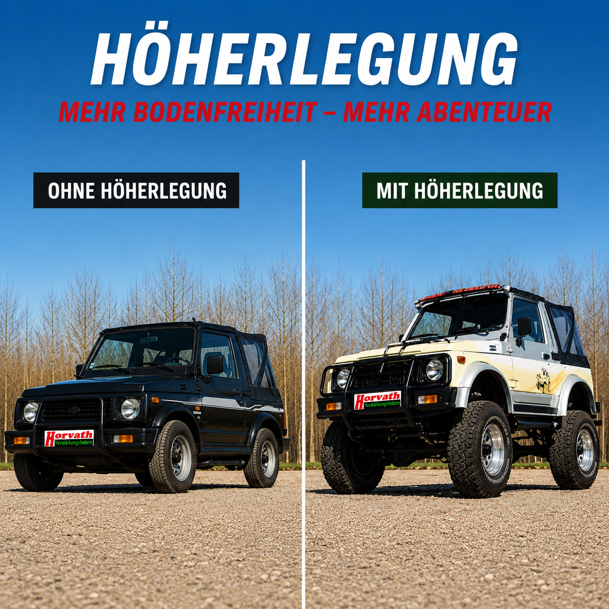MAD HV-198081 Höherlegungsfedernsatz VOLKSWAGEN Transporter Bj. 2015-2019