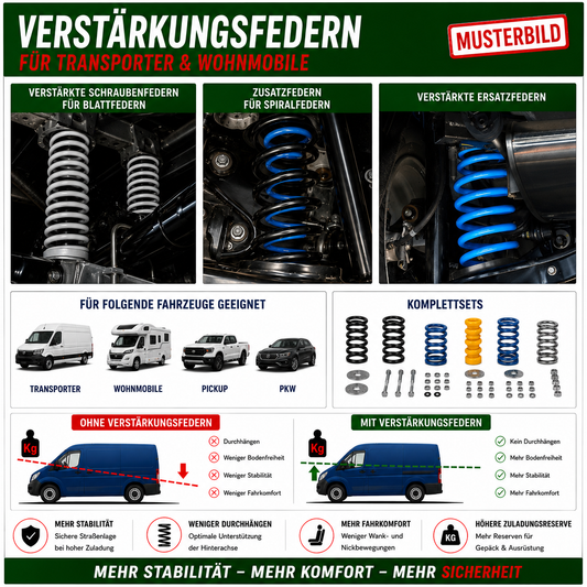 MAD HV-314378 Verstärkte Federn RENAULT Alaskan ab Bj. 2017-