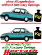 Niveauregulierungsfedern (Verstärkte Zusatzfedern) Toyota Aygo, Typ B1, B4, B7, Bj. 02.2005-