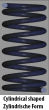 Reinforced replacement springs Subaru Forester SF/SFS/SG/SGG/SGS, By. 11/97-04.08, Model without level control, cylindrical springs